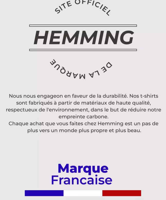 Nos t-shirts sont fabriqués à partir de matériaux de haute qualité, respectueux de l'environnement